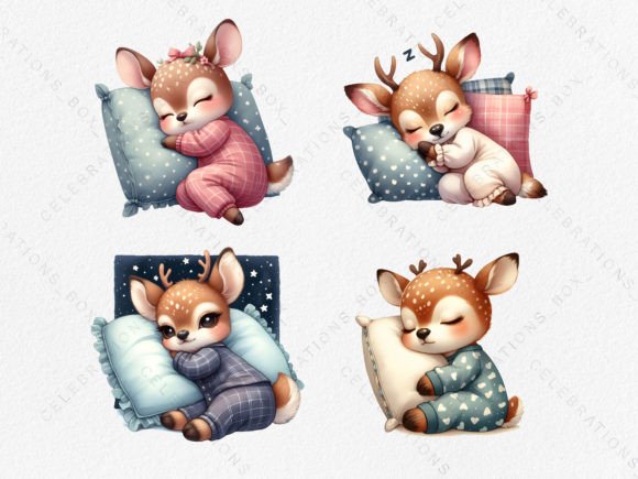 Download Watercolor Sleeping Deer PNG Clipart - Deer png Collection