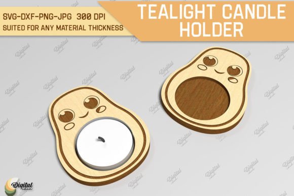 Download Tealight Candle Holder. Avocado SVG - Svg Collection