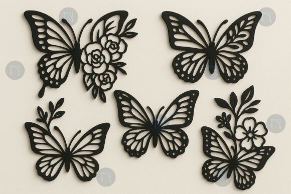 Download Laser Cut Floral Butterfly SVG Bundle - Svg Collection
