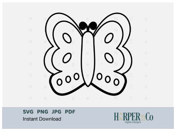 Download BUTTERFLY OUTLINE 6 SVG PNG Cut EPS File - Svg Collection