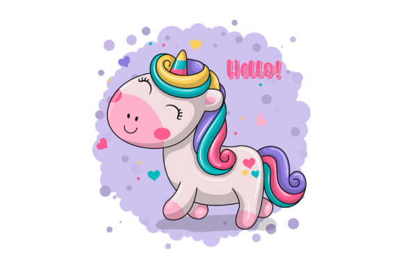 Download Cute Baby Unicorn Illustration - Unicorn Collection