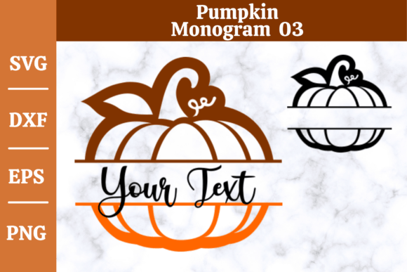 Download Pumpkin Monogram SVG,Fall, Halloween #03 - Premium Resources