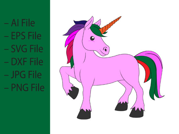 Download Cute and Pretty Unicorn Vector - Unicorn Collection