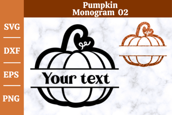 Download Pumpkin Monogram SVG,Fall, Halloween #02 - Premium Resources